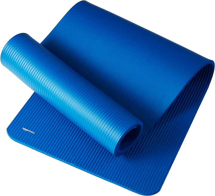 Amazon Basics 1/2 Inch Extra Thick Exercise Yoga Mat with Carrying Strap